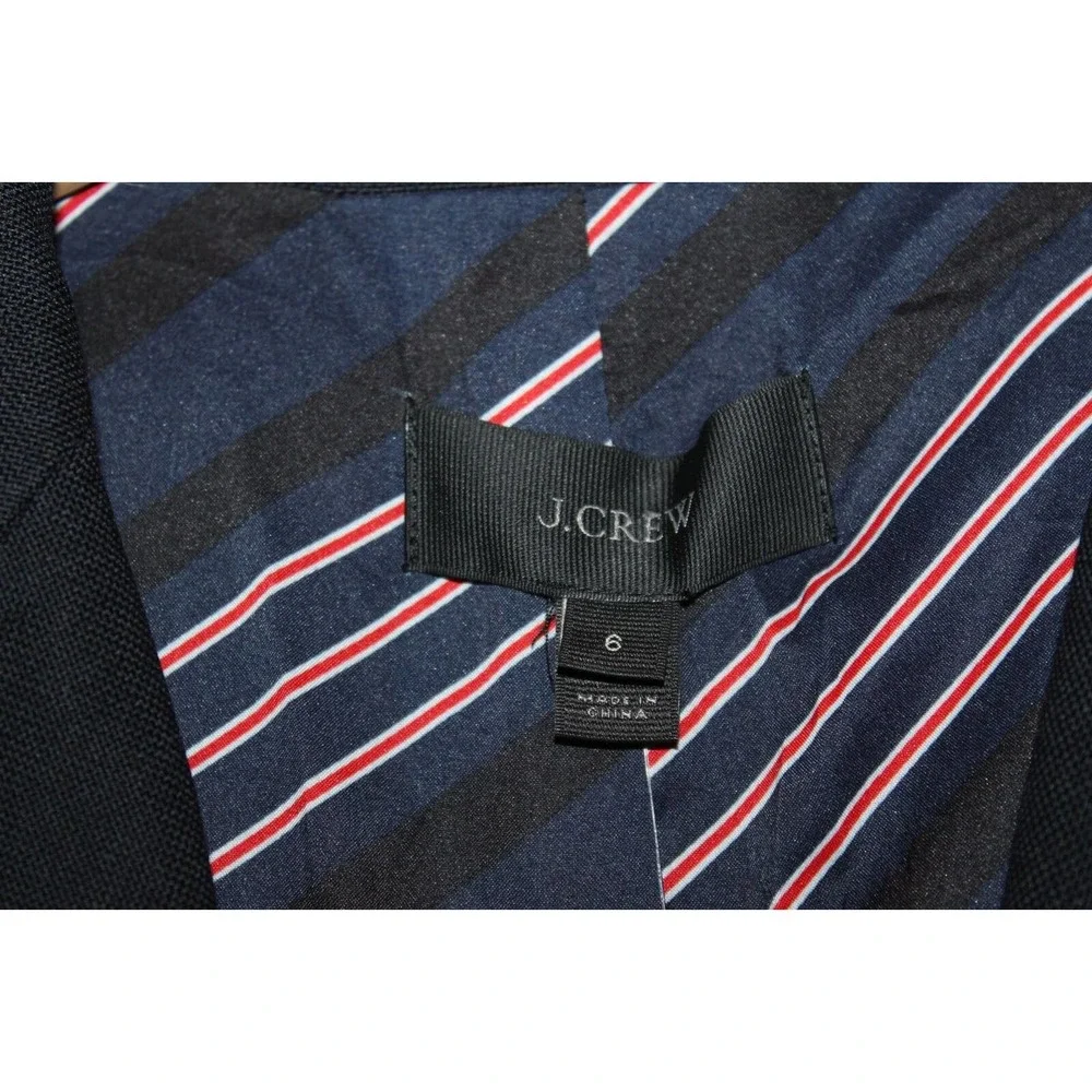 NWT J. Crew Dover Blazer Suit Jacket Navy Blue G7102 Women's Size 6 H14488 - Picture 6 of 12